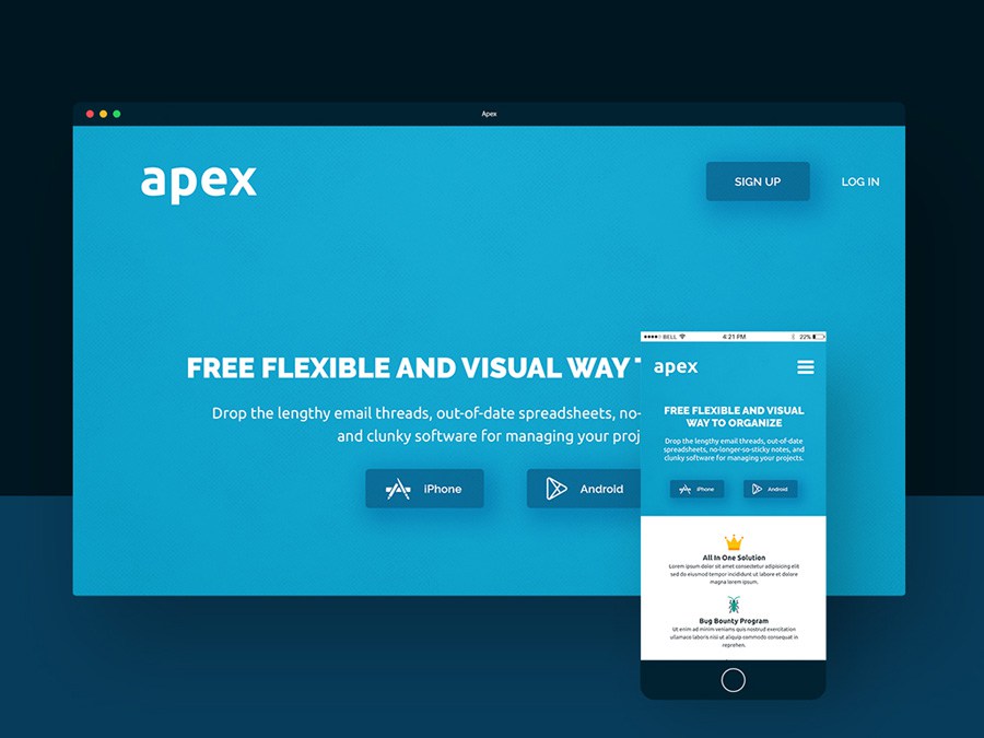 App Landing Page Template 30