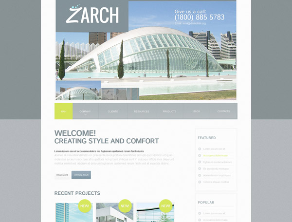 Architecture PSD Template 09