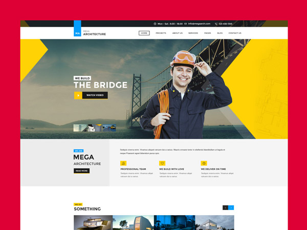 Architecture PSD Template 18