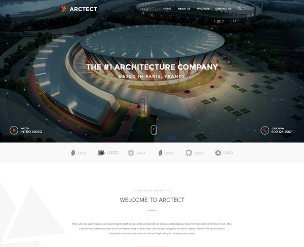 Architecture PSD Template 20