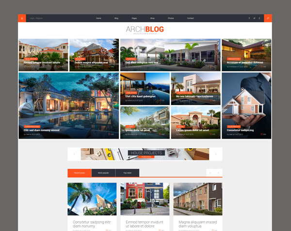 Architecture PSD Template 21