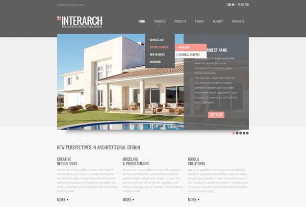 Architecture PSD Template 25