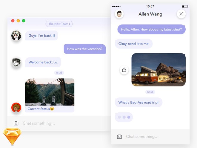 Chat Application UI Design 03