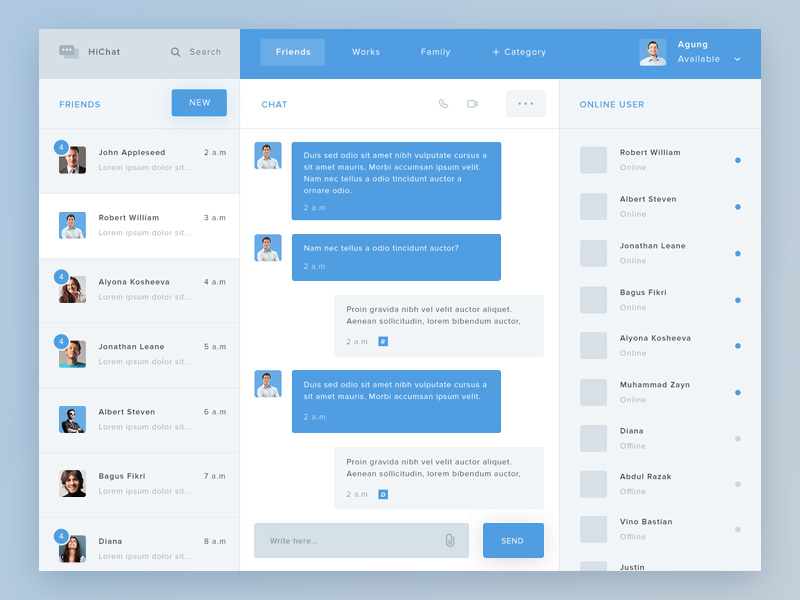 Chat Application UI Design 14