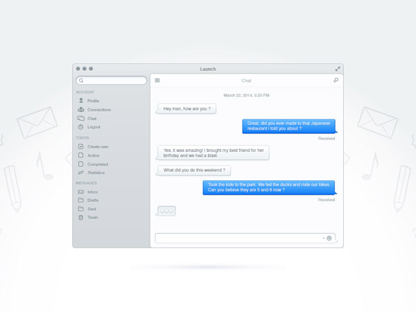 Chat Application UI Design 20