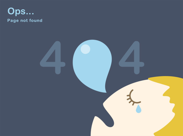 Flat 404 Error Page 02