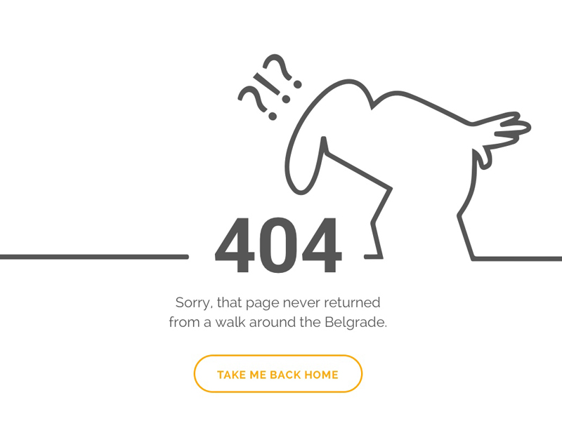 Flat 404 Error Page 05