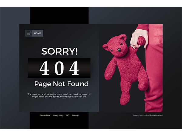 Flat 404 Error Page 13