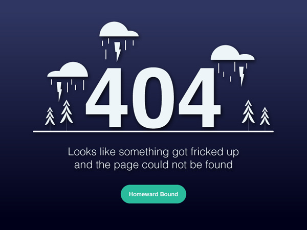 Flat 404 Error Page 17