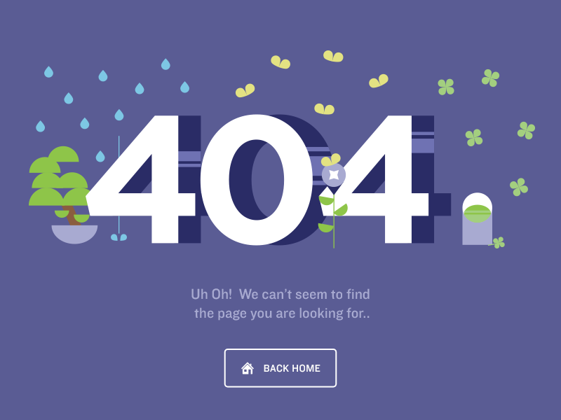 Flat 404 Error Page 18