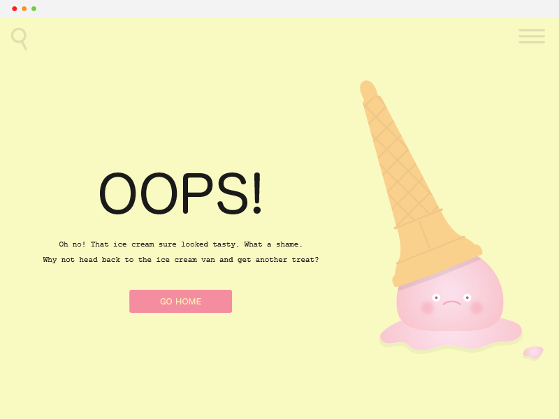 Flat 404 Error Page 19