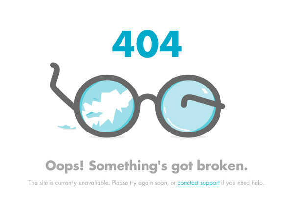 Flat 404 Error Page 24