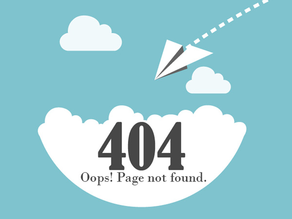 Flat 404 Error Page 26