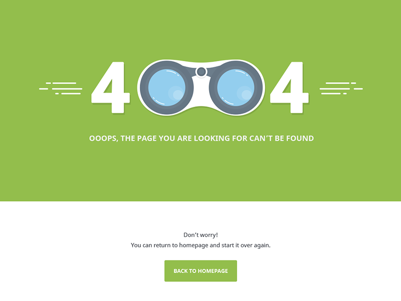 Flat 404 Error Page 27