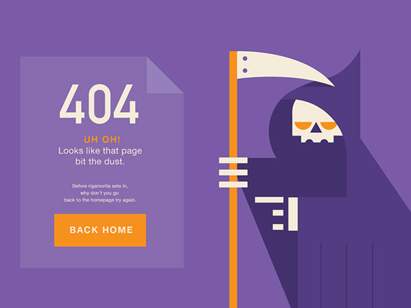 Flat 404 Error Page 29