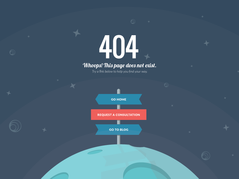 Flat 404 Error Page 30