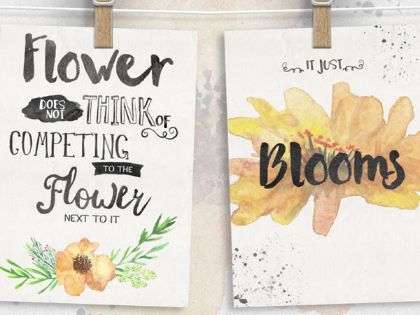 Floral Typography 03