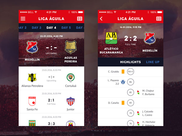 Football App UI 03