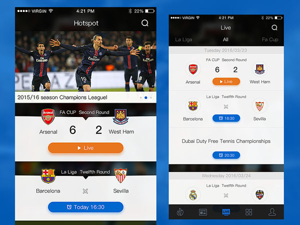 Football App UI 06