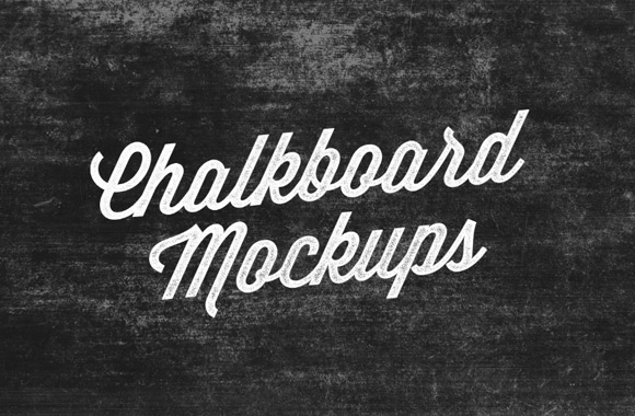 Free Chalkboard Mockup 06