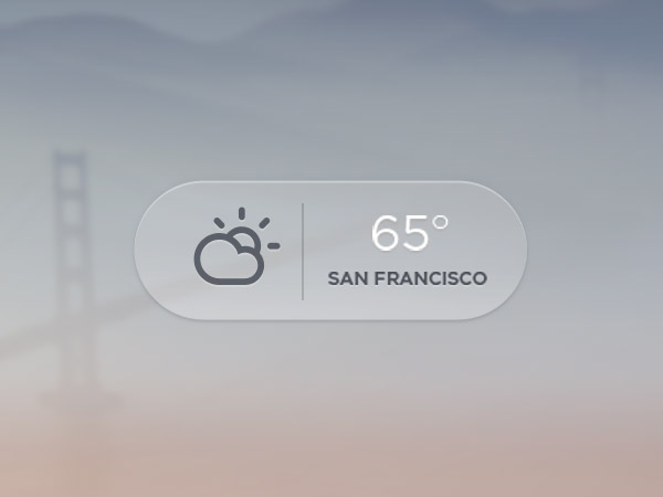 Weather Widget UI Sketch PSD 17