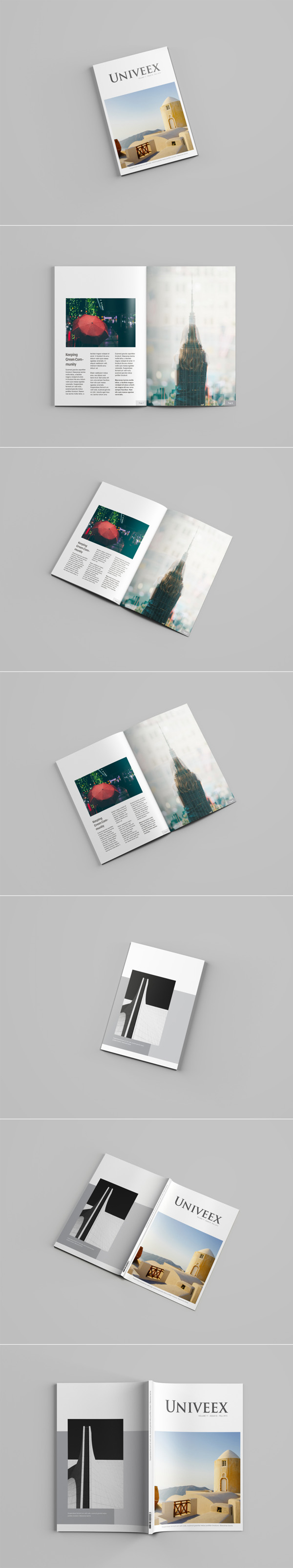 Free A4 Magazine Mockup PSD