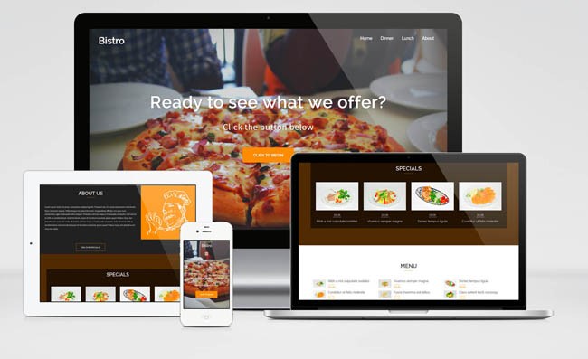 Free Restaurant WordPress Themes 01