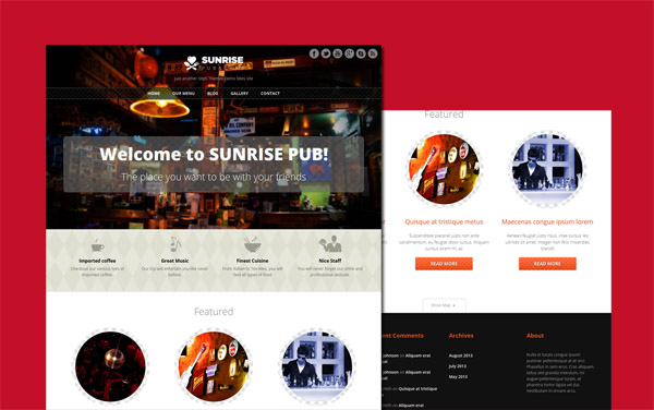 Free Restaurant WordPress Themes 03