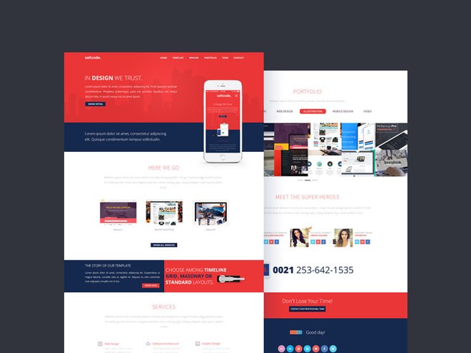 Free-flat-PSD-web-template-30