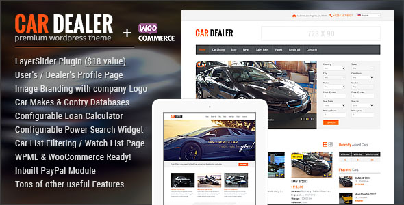 Car Dealer WordPress Theme 07