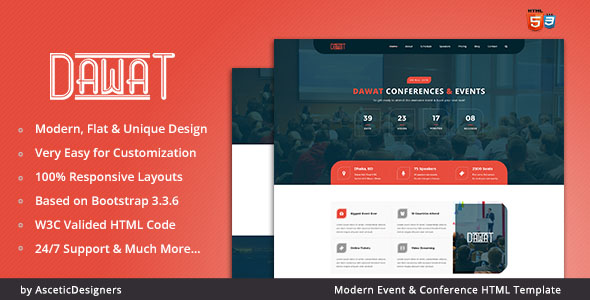 Conference Website Template 07