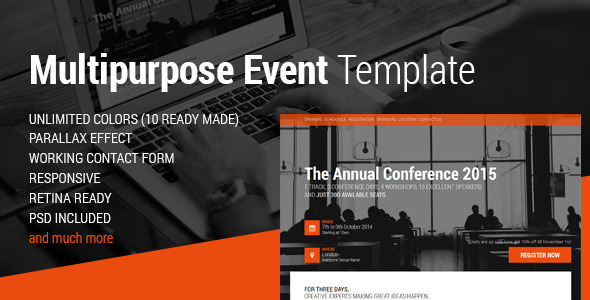 Conference Website Template 08