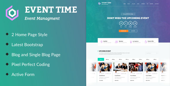 Conference Website Template 10