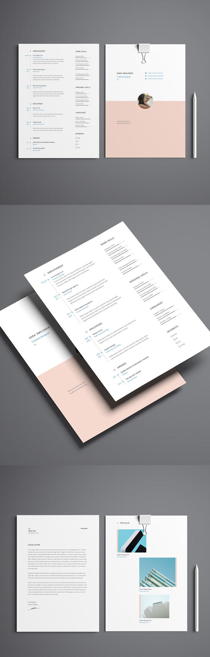 Free Minimal Curriculum Vitae Template