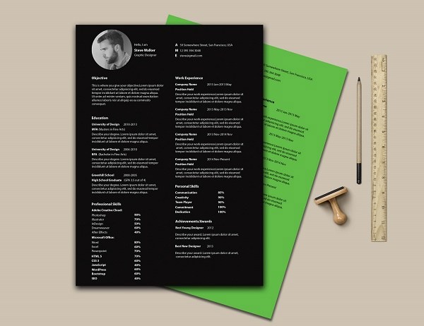 Free Minimal Resume Template 04