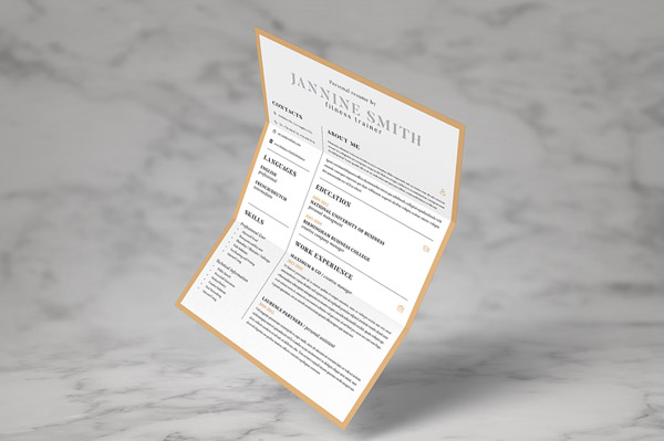 Free Minimal Resume Template 13