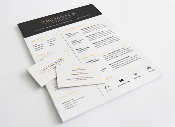 Free Minimal Resume Template 18