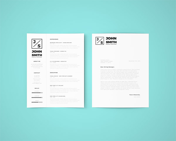 Free Minimal Resume Template 