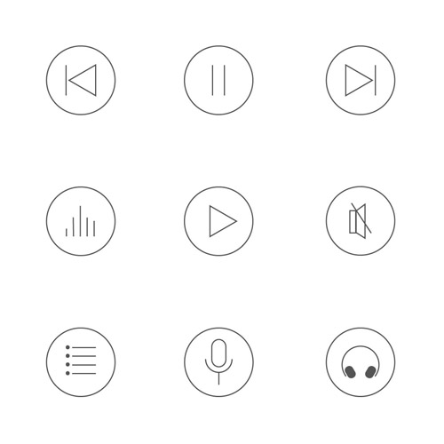 Free Music Icon Set 05