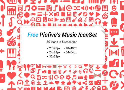 Free Music Icon Set 08