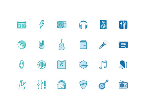 Free Music Icon Set 13