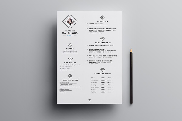 Free Simple CV Template 01