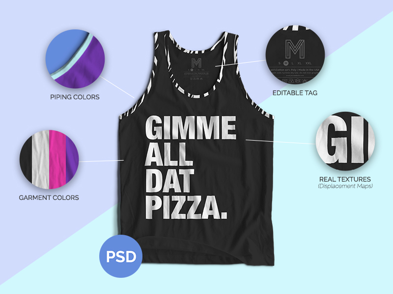 Free Tank Top Mockup PSD 02