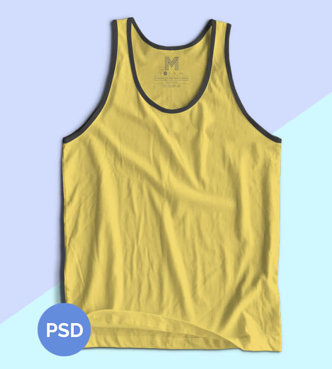 Free Tank Top Mockup PSD 04