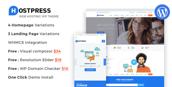 Hosting WordPress Theme WHMCS 01