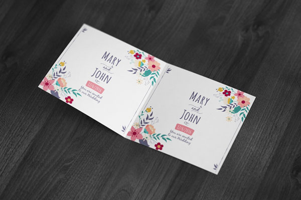 Invitation card mockup 07