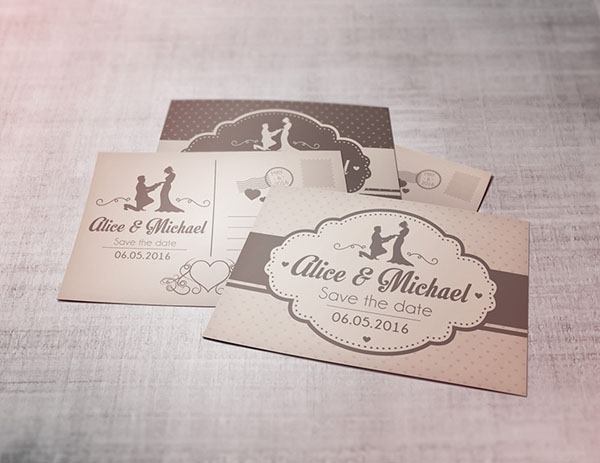 Invitation card mockup 08