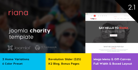 Joomla Charity Template 01