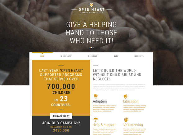 Joomla Charity Template 20