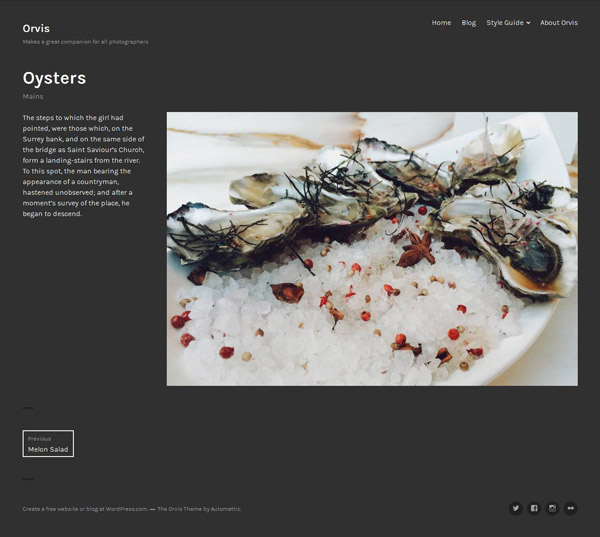 Orvis WordPress Theme 01